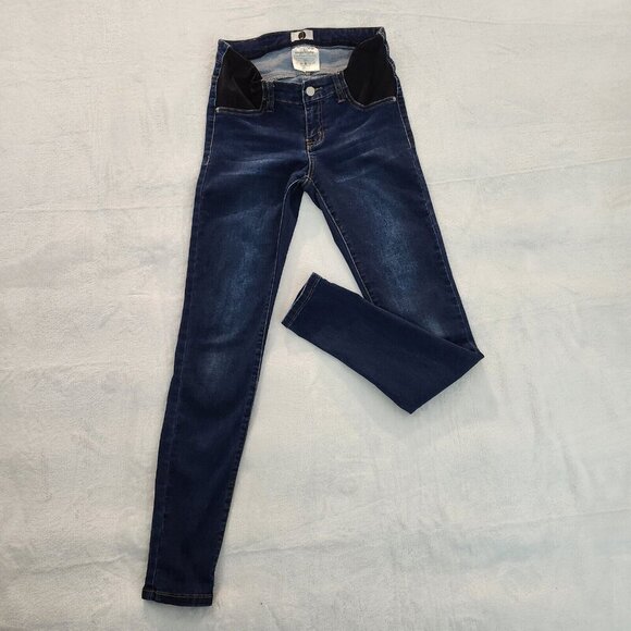 🪻BOGO🪻 Preggo Leggings Maternity Stretch Denim Tribeca Skinny Jeans Sz Small - Picture 3 of 14
